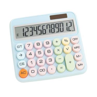 Imagem de Calculadora de Mesa 12 Dígitos Pilha/Solar Escritório Cores - Dexin, A
