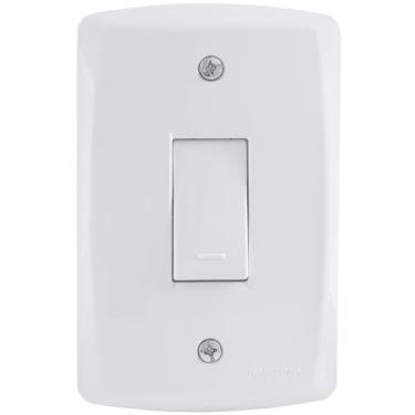 Imagem de Tramontina Conjunto 1 Interruptor Simples 4x2 10A 250 V Lux2 Branco