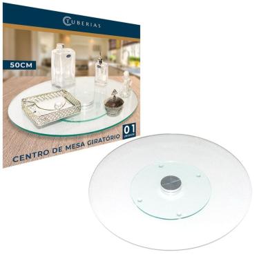 Imagem de Prato Giratório Vidro Temperado Bisotado 80Cm X 10Mm Luxo