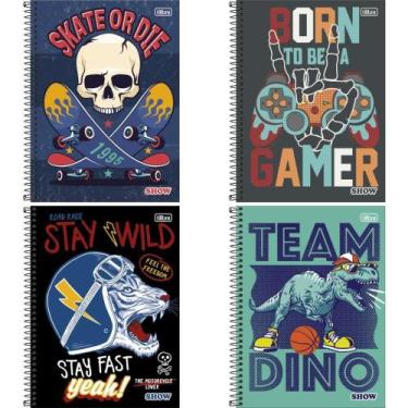 Imagem de Caderno 01X1 Capa Dura SHOW 80FLS. Masculino - Tilibra