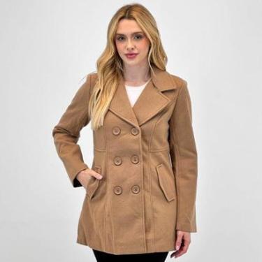 Imagem de Casaco Facinelli Médio com Botão Feminino-Feminino