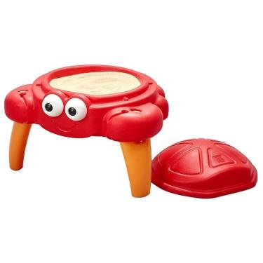 Imagem de Mesa de Areia Infantil Sensorial, com Kit de 4 Acessórios, Para Crianças de 1,5 a 6 Anos, Step2, Vermelha Caranguejo