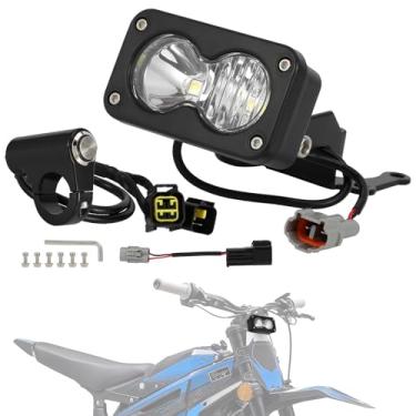 Imagem de IUVWISN Kit de farol 6000-6500K Barra de luz LED com interruptor para Talaria Sting R MX4 Combo Spot Flood Kit de luz de bicicleta sujeira acessórios de farol de motocicleta lâmpada frontal brilhante