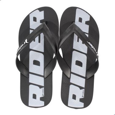 Imagem de Chinelo Masculino Rider Feel Preto/Branco 12303