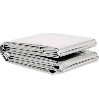 Imagem de Manta Térmica De Emergência Aluminizado Para Camping E Resgates 210 X 130 Cm Zelt