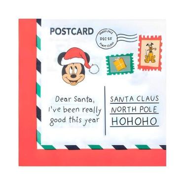 Imagem de Guardanapo De Papel Estampado Carta De Natal Mickey - 20 Un