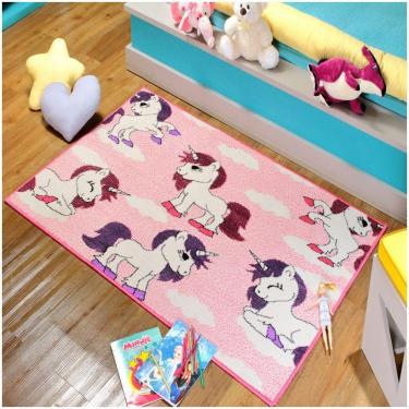 Imagem de Tapete Infantil 1,00 X 1,50 Antiderrapante Quarto Cinza I-82