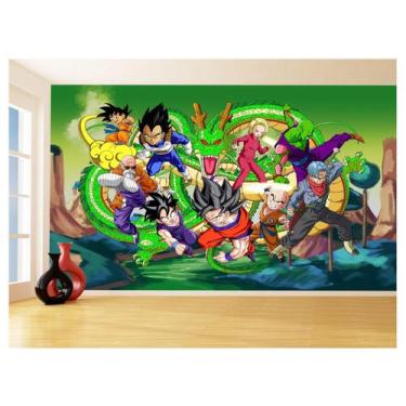 Imagem de Papel De Parede Dragon Ball Goku Vegeta Anime 3,5M Dbz293 - Você Decor