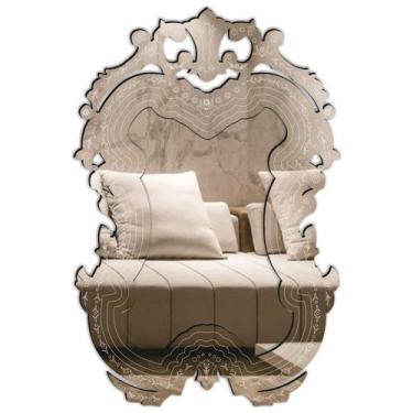 Imagem de Espelho Decorativo Veneziano Pegui  21X32 3888 - Creatus