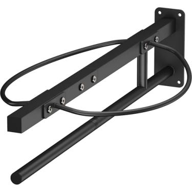 Imagem de Queension Suporte de selim montado na parede com barra de almofada, suporte de sela de cavalo resistente para selas inglesas e ocidentais, suporte de almofada de sela para cobertor de cavalos