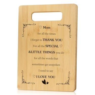 Imagem de Ardusnpe Presentes de Dia das Mães para a Mãe - Presentes de Dia dos Namorados, Natal, Aniversário, Páscoa para Mães - Tábua de cortar para mamãe