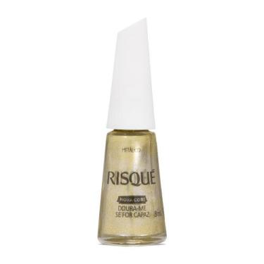 Imagem de Esmalte Risqué Metálico Dourado Doura-me se for Capaz 8ml, 8ML, Dourad