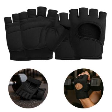 Imagem de Kit 2 Pares Luva de Proteção Neoprene Musculação Academia Bike-Unissex