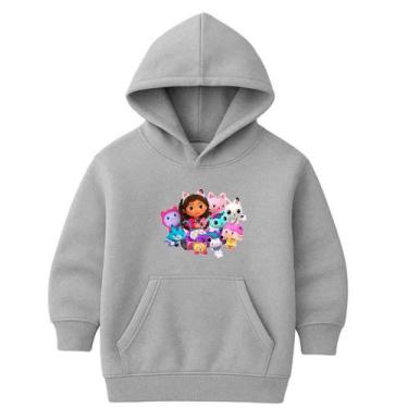 Imagem de Moletom Infantil Estampado Tuma Gabby casa magica, Cinza, 10