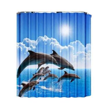 Imagem de Decoração De Banheiro Infantil Com Cortinas De Chuveiro De Vida Marinh