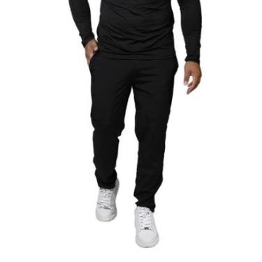 Imagem de Calça masculina esportiva Slim Jogger zíper na barra-Masculino