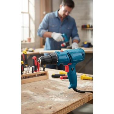 Imagem de Furadeira Parafusadeira 400W 10mm Profissional Potente - Congratulatio