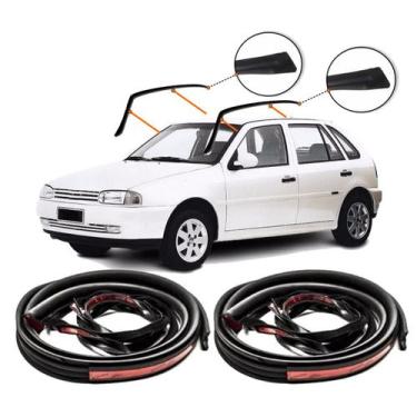 Imagem de Kit Friso Teto Borracha Pingadeira Gol 4 Portas 1998 A 1999 G2 Bola - 