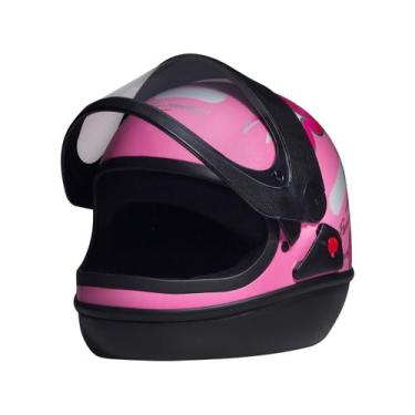 Imagem de Capacete taurus san marino femme cores florido para samarino, Rosa, 56