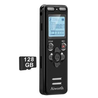 Imagem de Gravador de voz digital Aiworth E36 136GB com reprodução