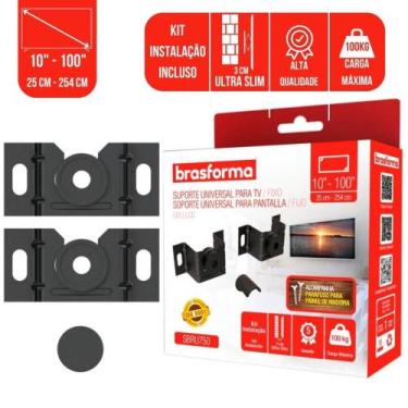 Imagem de Suporte Universal Fixo Para Smart TV LED LCD 4K Parede Painel 10 24 32