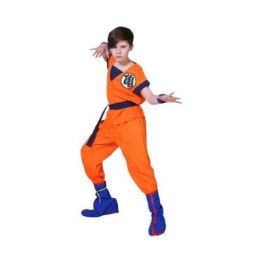 Imagem de Fantasia Infantil Goku Cosplay Anime Z Son Para Meninos, Vestido De Ca