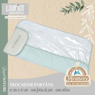 Imagem de Trocador Portátil Loupiot Nature Verde - 65 cm x 26 cm - MINASREY