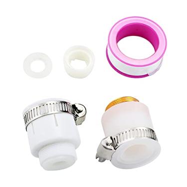 Imagem de Wemay 5 peças kit adaptador de torneira aerador conjunto adaptador de borracha para a maioria dos tamanhos de torneira de água