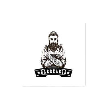 Imagem de Arte Maníacos Quadro Decorativo Barbeiro Braços - 30x30cm