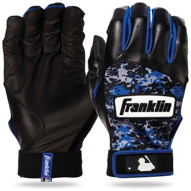 Imagem de Franklin Sports Luvas de beisebol MLB Digitek – Cinza/Preto/Royal Digi – Juvenil grande