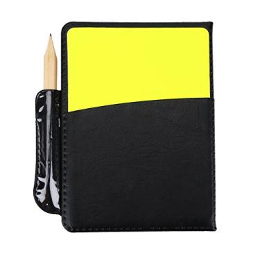 Imagem de VGEBY Referee Warning Cards, PVC Soccer Match Football Game Competitions Red Yellow Card Pensil Wallet Notebook
