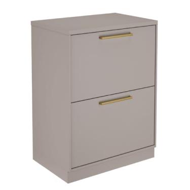 Imagem de Balcão 1 Porta 1 Gaveta 80cm 100% Mdf com Tampo e Dobradiças Slow Motion 100% Mdf Essence Fendi