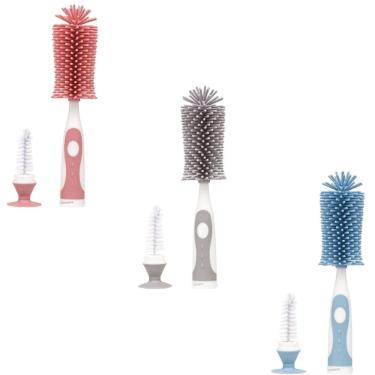 Imagem de Escova para Mamadeira Garrafa BPA Free Limpador de Bicos Silicone Buba