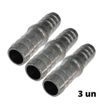Imagem de 3X Emenda de Metal para Mangueira 1/2 x 1/2 pol. GARDEN