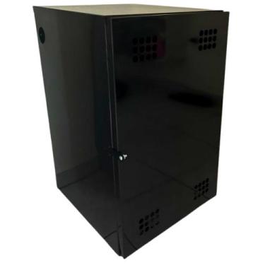 Imagem de Caixa para Segurança de Gás P/ 1 Botijão - Porta Furada Preto - Videl