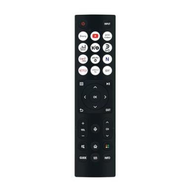 Imagem de AIDITIYMI Controle remoto de voz de substituição ERF3D96H 0011 compatível com Hisense TV 65A6NV