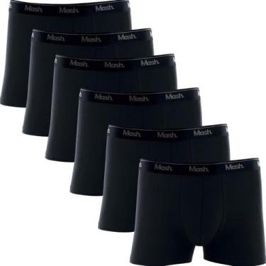 Imagem de  Kit Com 6 Cueca Mash Box Boxer Cotton Algodão Original Com Nota Fisca