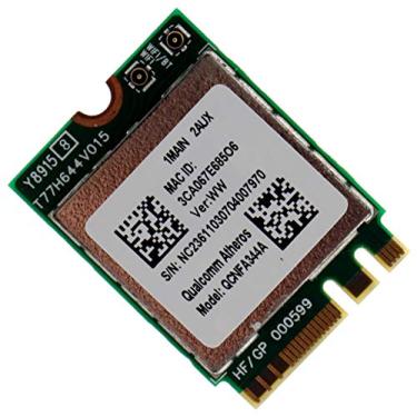 Imagem de Deal4GO Cartão adaptador QCNFA344A Dual Band 802.11ac 867Mbps NGFF M.2 Wireless WLAN WiFi com Bluetooth 4.1 para laptops Qualcomm Atheros NFA344A Windows 7/8/10