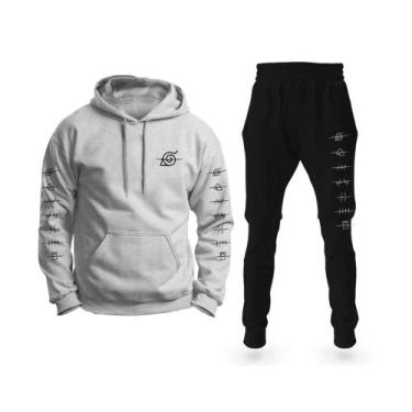 Imagem de Conjunto Moletom Aldeia Naruto Anime Blusa Calça Full - Dall Bello, Ci