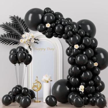 Imagem de Conjunto de Balões Voircoloria Black - 130 Unidades com Tamanhos Difer