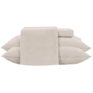 Imagem de Jogo de Cama king 4 Peças jolitex ternille 300 Fios - Toque de Seda - Fendi