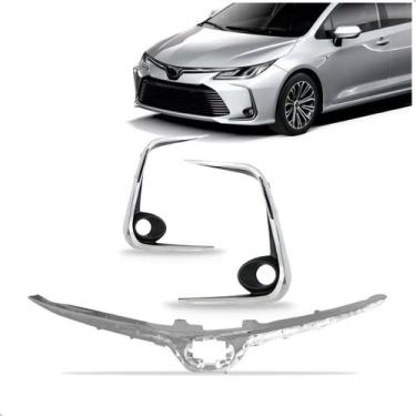 Imagem de Grade Radiador Corolla 2020 A 2021 Cromado - SP ACESSÓRIOS