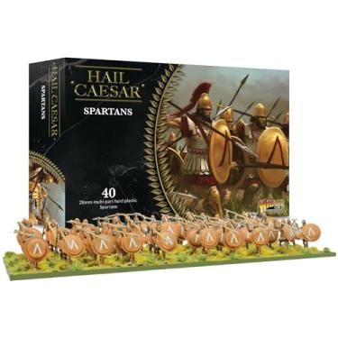 Imagem de WarLord Games Hail Caesar: Kit de modelo de plástico Wargaming de mesa militar espartanos WGH-GR-01, sem pintura