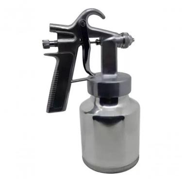 Imagem de Pistola De Tinta Baixa Pressão Ar Direto 1 Litro Em Alumínio