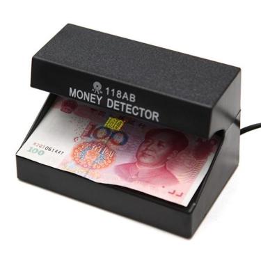 Imagem de Identificador Notas Falsas Uv Luz Negra Cedulas Dinheiro Falso Selos Money Detector Bivolt
