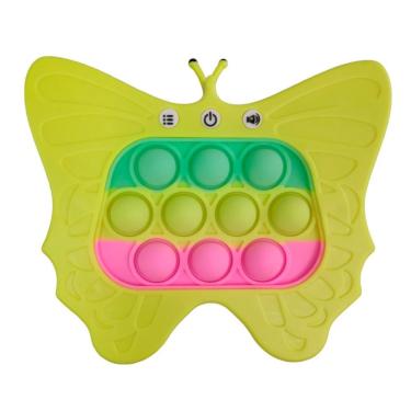 Imagem de Pop It Mini Game Interativo Borboleta 4 Modos Som Luzes Jogo Anti Estresse Fidget Sensorial Portatil Ansiedade