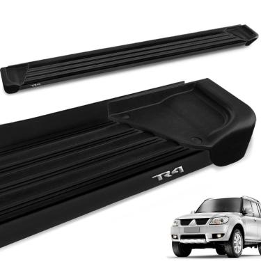 Imagem de Estribo Lateral Pajero Tr4 2002 a 2015 Aluminio Preto A1 Gtnox