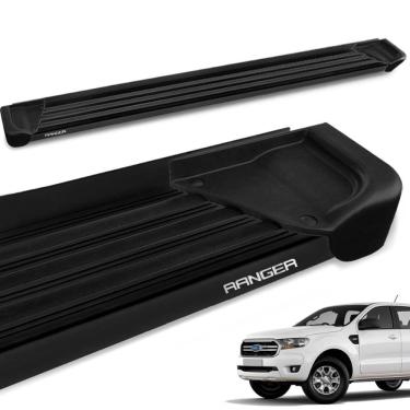 Imagem de Estribo Lateral Ranger Cab. Dupla 2013 a 2023 Aluminio Preto A1 Gtnox