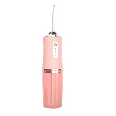 Imagem de Enxaguatório bucal portátil recarregável por USB 220 ml com bico potente para limpeza (rosa)