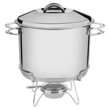 Imagem de Rechaud Solar Tramontina Fundo Triplo com Fogareiro e Tampa 7,8 Litros